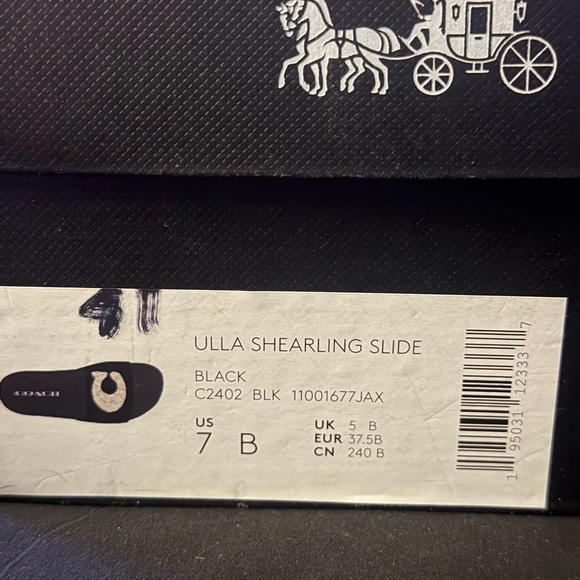 Coach Shoes - Ulla Shearling Slide Black